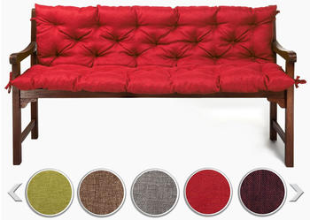 sunnypillow Sawana Polsterauflage Bankkissen 140 x 40 x 40 cm Polyester rot