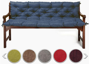 sunnypillow Sawana Polsterauflage Bankkissen 120 x 40 x 40 cm Polyester blau