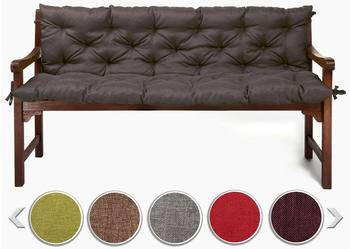 sunnypillow Sawana Polsterauflage Bankkissen 110 x 40 x 40 cm Polyester anthrazit