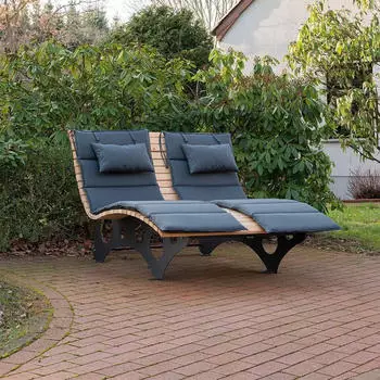 Home Deluxe TAIGA Wellenholzliege/Waldsofa 1 Auflage (48695)