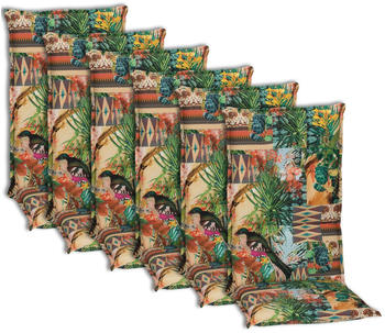 NYVI Hochlehner Auflagen Piemont 6er Set - 118x46x8 cm