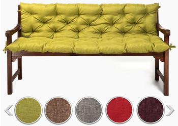 sunnypillow Sawana Polsterauflage Bankkissen 190 x 50 x 50 cm Polyester grün