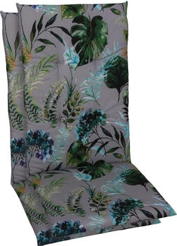 GO-DE Hochlehnerauflage 48x118cm grün anthrazit (25291958-0) GO-DE Hochlehnerauflage 48x118cm grün anthrazit (25291958-0)
