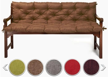 sunnypillow Sawana Polsterauflage Bankkissen 130 x 40 x 40 cm Polyester braun