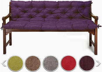 sunnypillow Sawana Polsterauflage Bankkissen 10 x 50 x 50 cm Polyester violett