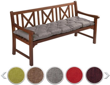 sunnypillow Sawana Polsterauflage Bankkissen 190 x 50 cm Polyester grau