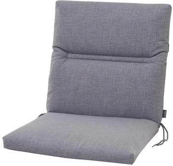 Siena Garden Comfort Gartenstuhlauflage Niedriglehner 48x96cm Mischgewebe Hellgrau