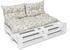 Amilian Palettenkissen Set 120x60 cm+ 2x40x60cm