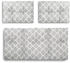 Amilian Palettenkissen Set 120x60 cm+ 2x40x60cm Indien Grau