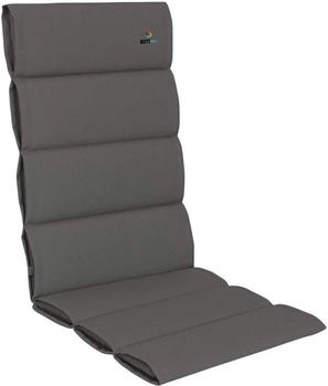 Kettler Hochlehner-Auflage Alutex Anthrazit / Grau 123 x 50 x 3 cm (P0108001-2328)