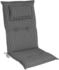 Kettler Hochlehner-Auflage Classic Grau Weiß gestreift 120 x 50 x 8 cm (P233011-0709UM)