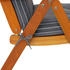 Kettler Hochlehner-Auflage Classic Grau Weiß gestreift 120 x 50 x 8 cm (P233011-0709UM)