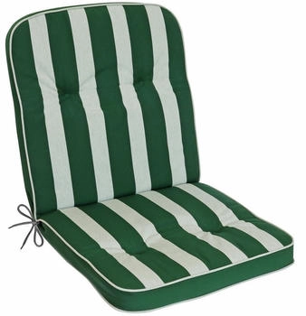 Herlag Niedriglehnerauflage Tilly 100x50x6cm Blockstreifen Grün-Gestreift (P278222-0522KSH)