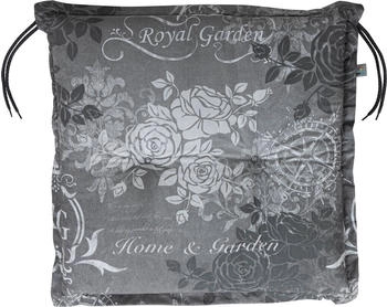 Kettler Sitzkissen Hocker Bali 2384 grau Rosen Royal Garden 50x50x7 cm (P204035-2384BA)