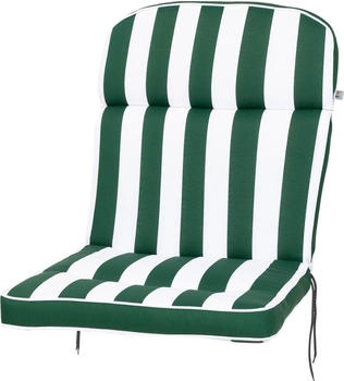 Kettler Auflage Niederlehner Alicante 2154 grün-weiß Blockstreifen 100x50x7 cm (P01345-2154BA)