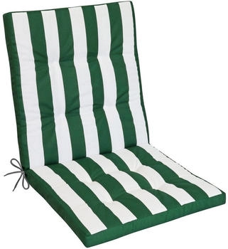 Herlag Niedriglehner Gartenstuhlauflage Mia Grün-Gestreift 103x50x5cm