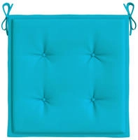 vidaXL Gartenstuhl-Kissen 2 Stk. T&uuml;rkis 50x50x3 cm Stoff