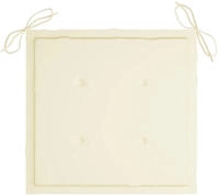 vidaXL Gartenstuhl-Kissen 4 Stk. Beige 50x50x3 cm Oxford-Gewebe