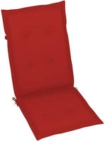 vidaXL Gartenstuhlauflagen f&uuml;r Hochlehner 4 Stk. Rot 120x50x3 cm Stoff