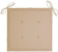 Vidaxl Gartenstuhl-kissen 6 Stk. Beige 50x50x3 Cm Oxford-gewebe