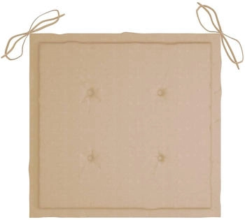 vidaXL Gartenstuhl-Kissen 6 Stk. Beige 50x50x3 cm Oxford-Gewebe (314045)