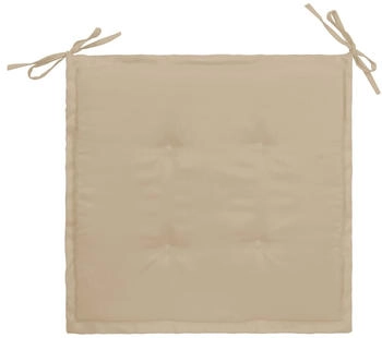 vidaXL Gartenstuhl-Kissen 2 Stk. Beige 50x50x3 cm Oxford-Gewebe (47605)