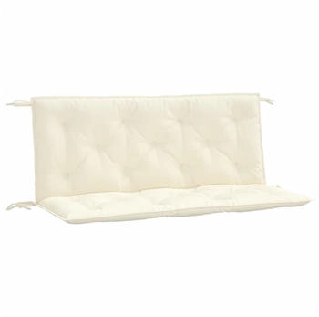 vidaXL Gartenbank-Auflagen 2 Stk. Cremeweiß 120x50x7 cm Oxford-Gewebe (361680)