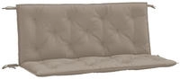 vidaXL Gartenbank-Auflagen 2 Stk. Taupe 120x50x7 cm Oxford-Gewebe