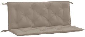 vidaXL Gartenbank-Auflagen 2 Stk. Taupe 120x50x7 cm Oxford-Gewebe (361686)