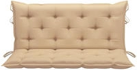 vidaXL Gartenbank-Auflage Beige 120x(50+50)x7 cm Oxford-Gewebe