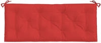 vidaXL Gartenbank-Auflagen 2 Stk. Rot 120x50x7 cm Oxford-Gewebe
