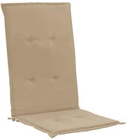 vidaXL Gartenstuhlauflagen f&uuml;r Hochlehner 4Stk. Beige 120x50x3cm Stoff