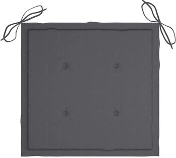 vidaXL Gartenstuhl-Kissen 4 Stk. Anthrazit 50x50x3 cm Oxford-Gewebe (314038)