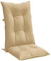 vidaXL Hochlehner-Auflagen 6 Stk. Melange Beige 120x50x7 cm Stoff