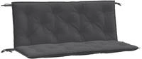 vidaXL Gartenbank-Auflagen 2 Stk. Melange Anthrazit 120x50x7 cm Stoff