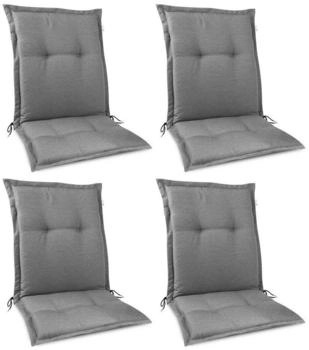 Beautissu HighLux NL Niederlehner 105x50x7cm Hellgrau 4tlg