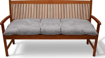 Beautissu Flair BK Bankpolster 100x50x8cm Hellgrau