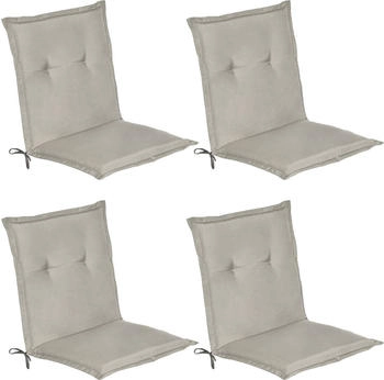 Beautissu Loft NL Niederlehner 100x50x6cm Hellgrau 4tlg