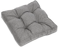Beauflair Loungekissen Outdoor Hellgrau, 60cm, 60cm, 10cm - Beautissu