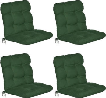 Beautissu Flair NL Niederlehner 100x50x8cm Dunkelgr&uuml;n 4tlg