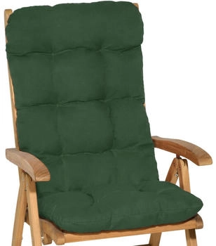 Beautissu Flair HL Hochlehner 120x50x8cm Dunkelgr&uuml;n