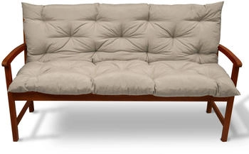Beautissu Flair BR Bankauflage 100x50cm Natur