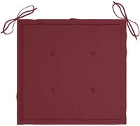 vidaXL Gartenstuhl-Kissen 4 Stk. Weinrot 50x50x4 cm Oxford-Gewebe