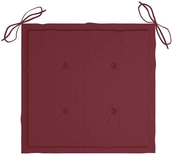 vidaXL Gartenstuhl-Kissen 4 Stk. Weinrot 50x50x3 cm Oxford-Gewebe (314057)