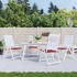 vidaXL Gartenstuhl-Kissen 4 Stk. Weinrot 50x50x3 cm Oxford-Gewebe (314057)