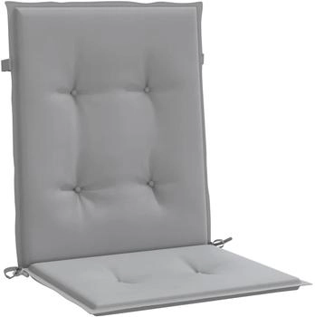 vidaXL Niedriglehner-Auflagen 2 Stk. Grau Oxford-Gewebe (47550)