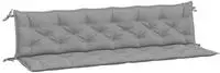 vidaXL Gartenbank-Auflagen 2 Stk. Grau 200x50x7 cm Oxford-Gewebe
