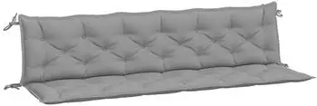 vidaXL Gartenbank-Auflagen 2 Stk. Grau Oxford-Gewebe (361736)