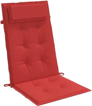 vidaXL Hochlehner-Auflagen 4 Stk. Rot Oxford-Gewebe (361893)