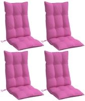 vidaXL Hochlehner-Auflagen 4 Stk. Rosa Oxford-Gewebe